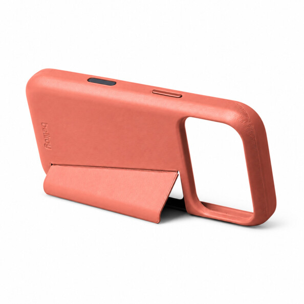 Coque en cuir avec porte-cartes pour iPhone 18 Pro - Marron