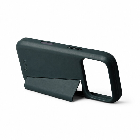 Coque en cuir avec porte-cartes pour iPhone 18 Pro - Vert profond