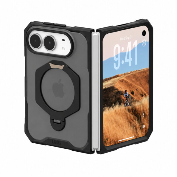 Coque Mouve XTE MagSafe Ash avec béquille 360° pour iPhone Duo