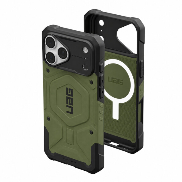 Coque Pathfinder MagSafe Olive pour iPhone 18 Pro Max