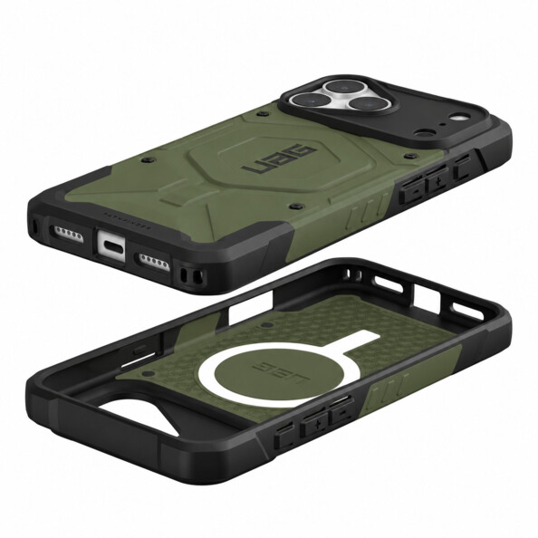 Coque Pathfinder MagSafe Olive pour iPhone 18 Pro Max