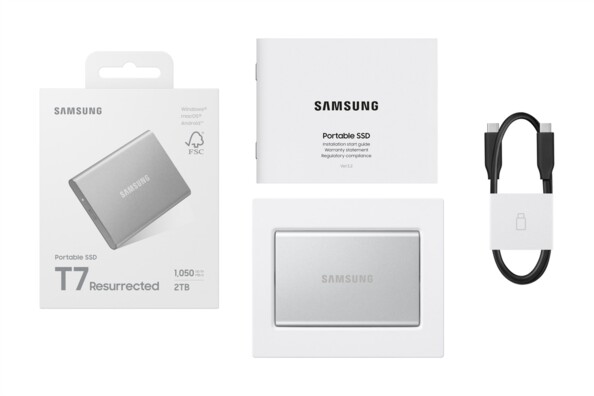 Disque dur SSD externe Samsung T7 Resurrected USB-C - 2 To