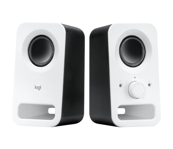 Enceintes PC 2.0 blanches 3 W RMS