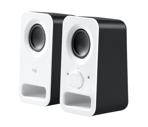 Enceintes PC 2.0 blanches 3 W RMS