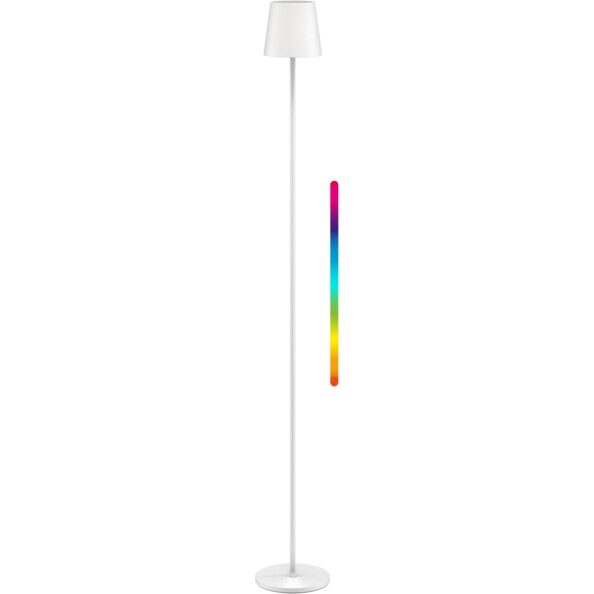 Lampe sur pied LED sans fil RVBB - Blanc / 122 cm