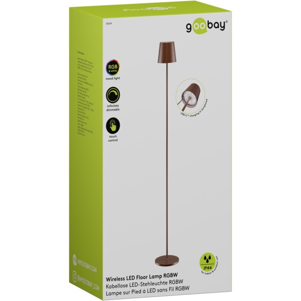Lampe sur pied LED sans fil RVBB - Cuivre / 122 cm