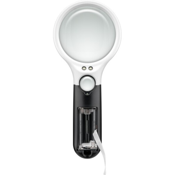 Loupe de lecture à LED avec grossissements 1,75x et 12,25x