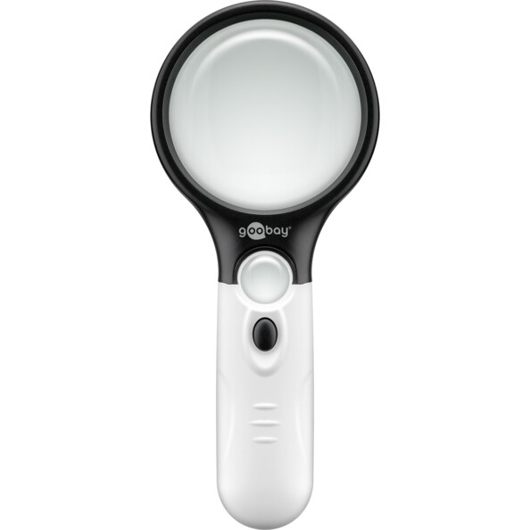 Loupe de lecture à LED avec grossissements 1,75x et 12,25x