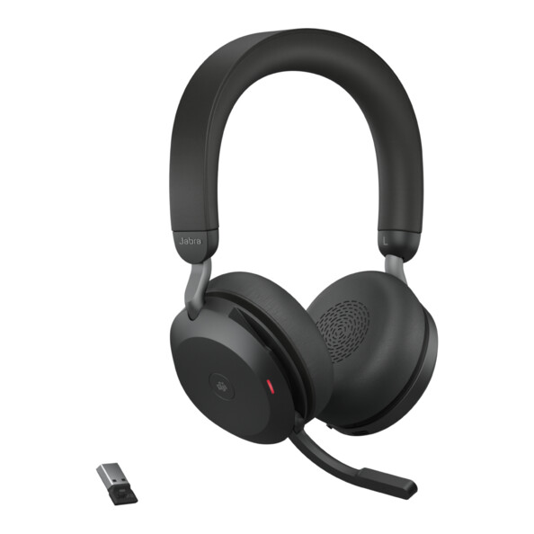 Micro-casque sans-fil Jabra Evolve2 75 avec adaptateur fonction bluetooth USB-A