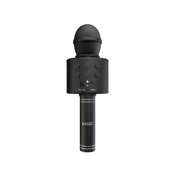 Microphone karaoké sans fil et enceinte bluetooth - Noir