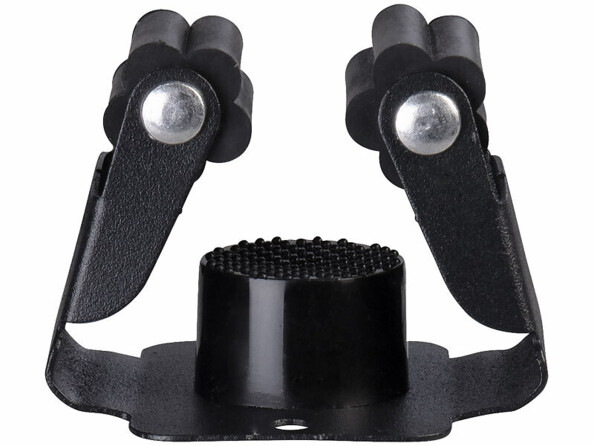 support mural pour balais vu de dessus