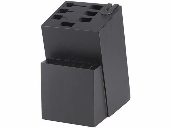 bloc pour 12 couteaux de cuisine en bois noir