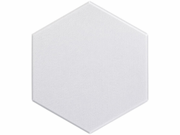 panneau acoustique autocollant hexagonal 30 x 26 cm vu de face