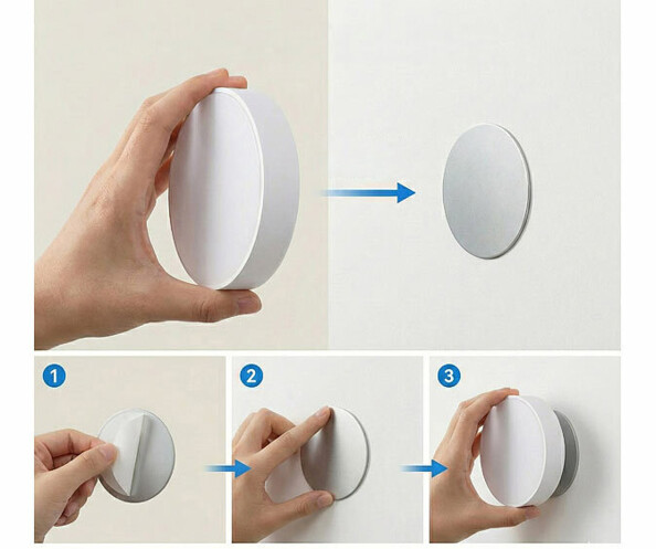 lampe tactile magnétique rechargeable mis en situation avec étapes pour la fixation