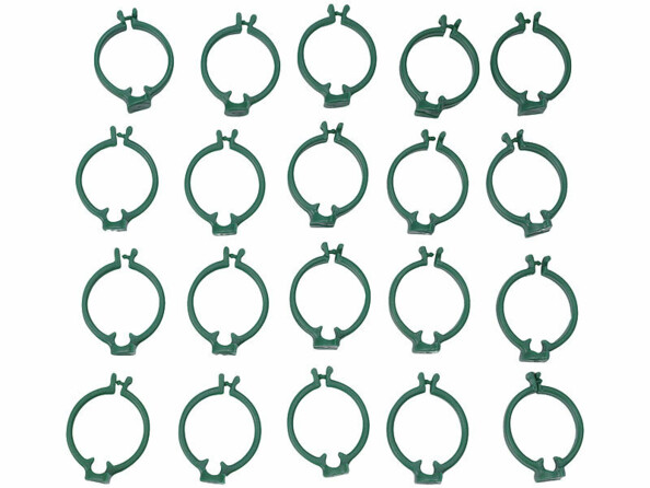 20 clips de support pour plantes pour tuteur 30 cm