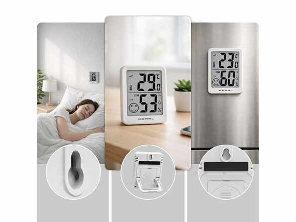 3 thermomètres hygromètres numériques