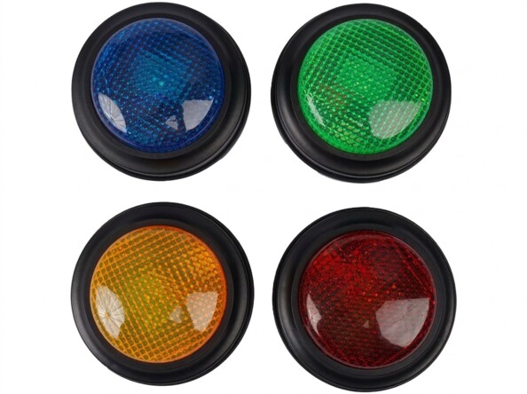 4 buzzers colorés sonores et lumineux