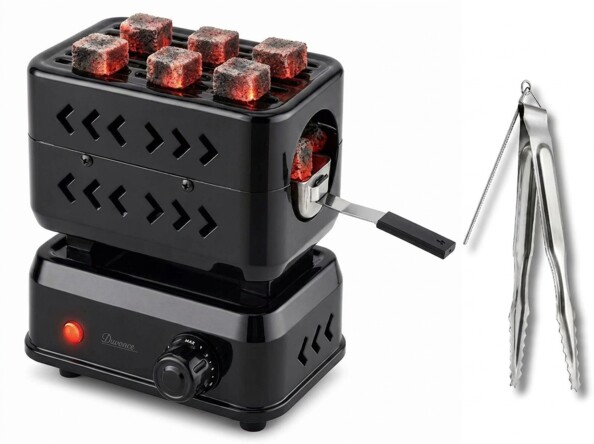 Allume-charbon à narguilé 1200 W pour jusqu'à 28 briquettes