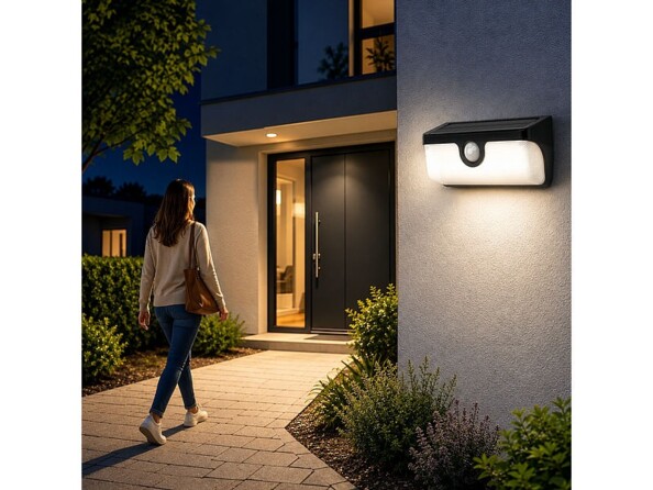 Applique solaire LED interconnectable 500 lm WL-740 avec détecteur de mouvement