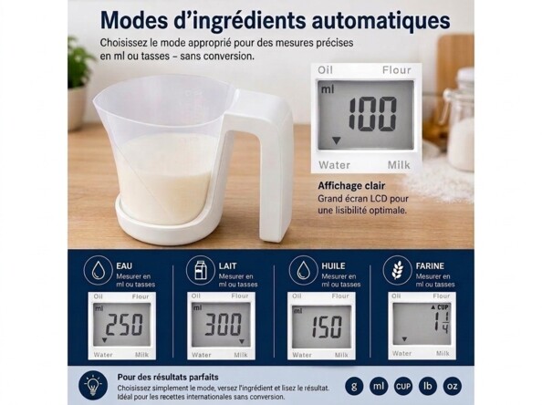 Fiche produit de la balance doseur électronique 5 kg