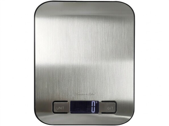 Balance de cuisine numérique en inox jusqu’à 5 kg