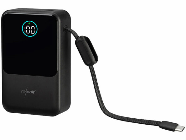 Batterie externe 20.000 mAh PB-835 USB-A / USB-C 45W avec écran et câble de charge USB-C intégré
