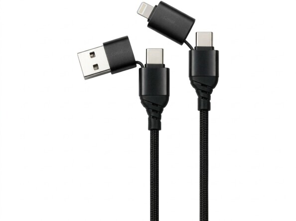 Câble bloqueur de données USB-A/C vers USB-C/Lightning 1,2 m