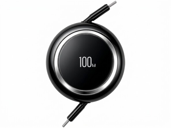 Câble de chargement et de transfert de données USB-C rétractable 1 m