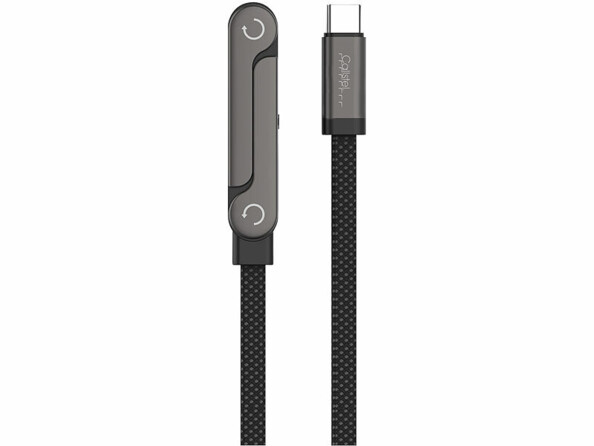 cordon USB-C 240 W avec support smartphone replié