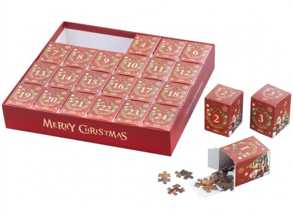 Calendrier de l'Avent puzzle "Maison du Père Noël" – 1008 pièces