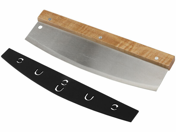 Coupe pizza 32 cm avec étui de rangement vu de face