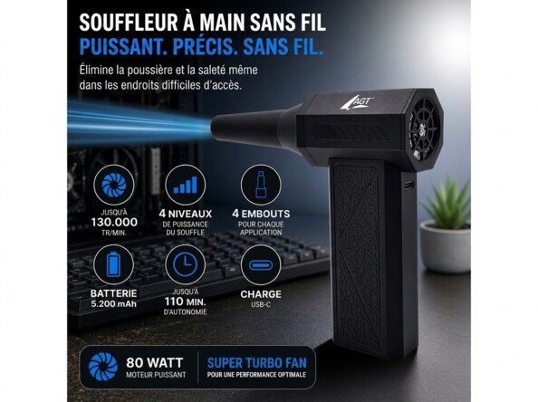 Dépoussiéreur rechargeable à air comprimé