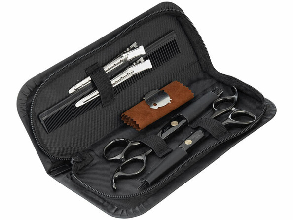 Kit avec ciseaux de coiffure