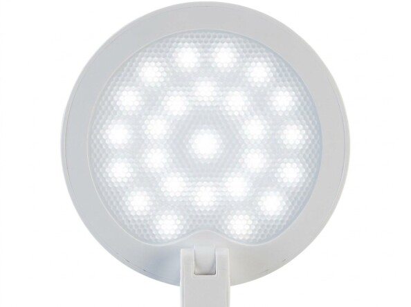 Diffuseur circulaire Lunartec texturé en nid d’abeille révélant une vingtaine de LED