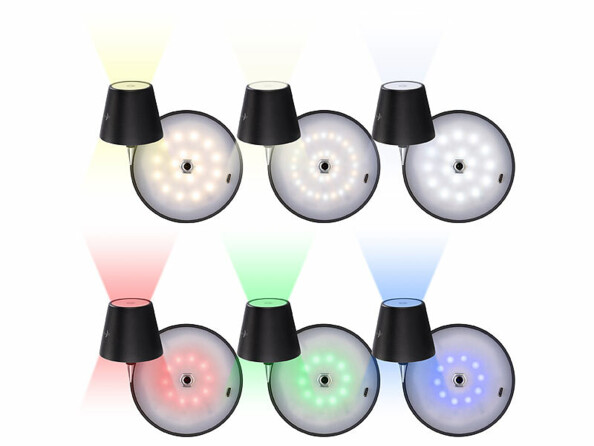 Lampe rechargeable avec LED RVBB pour goulot différents modes d'éclairage