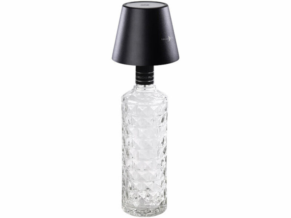 Lampe rechargeable avec LED RVBB pour goulot sur une bouteille