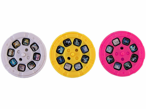 3 disques de projection avec 24 images de licornes