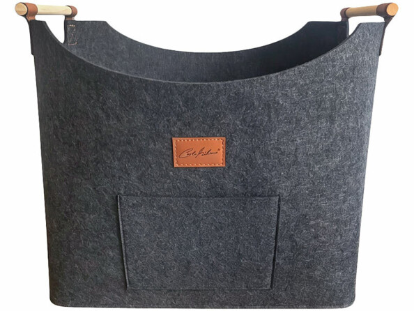 Panier en feutre 60 L pour bois de chauffage