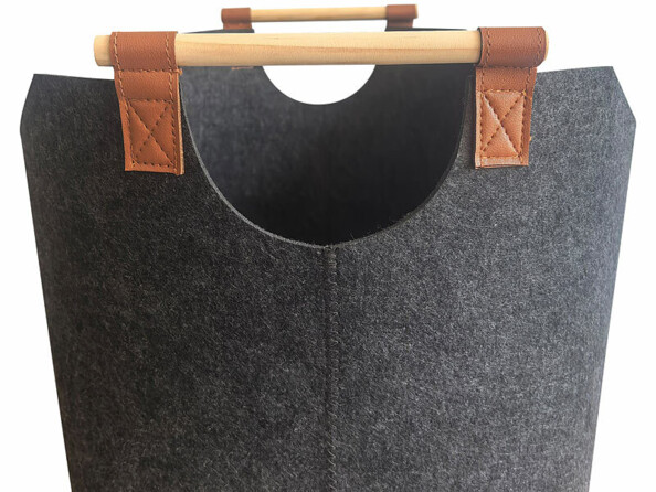 Panier en feutre 60 L pour bois de chauffage