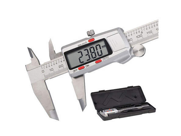 Pied à coulisse numérique 150 mm en acier inoxydable avec écran LCD et coffret rangement