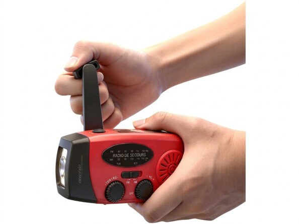 Radio solaire DOR-810 avec dynamo et lampe de poche