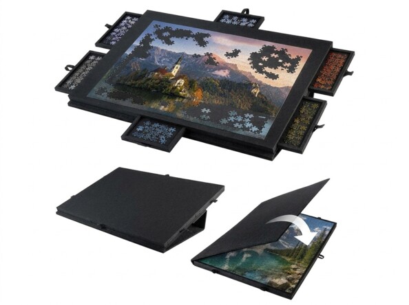 Tapis de puzzle pour 1000 pièces, coloris anthracite