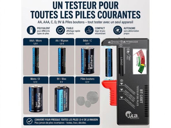 Testeur universel de piles