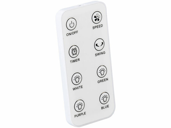 télécommande pour Ventilateur sans pales avec LED 4 couleurs