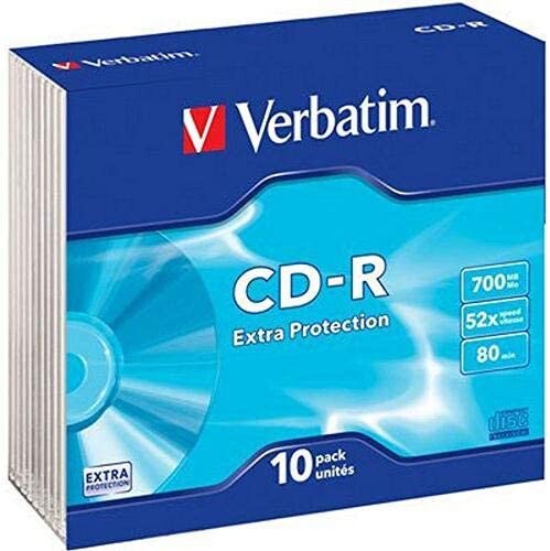CD-R Verbatim 700 Mo - Extra Protection Slim (x10) pas cher