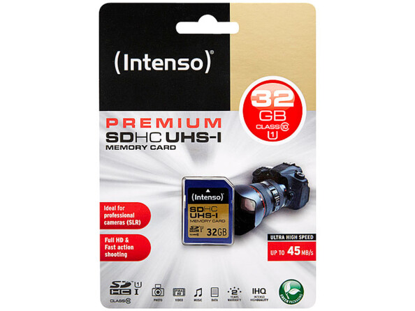 Carte mémoire SDHC Premium 32 Go, classe 10 / UHS-I U1