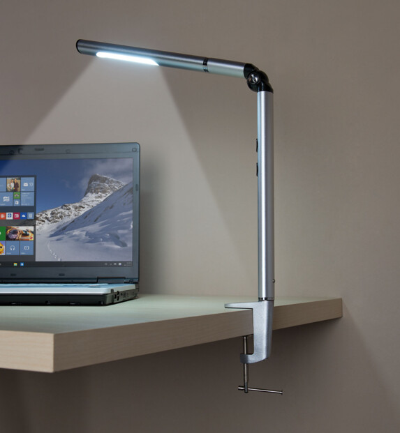 Lampe de bureau LED sans fil 300 lm à luminosité variable
