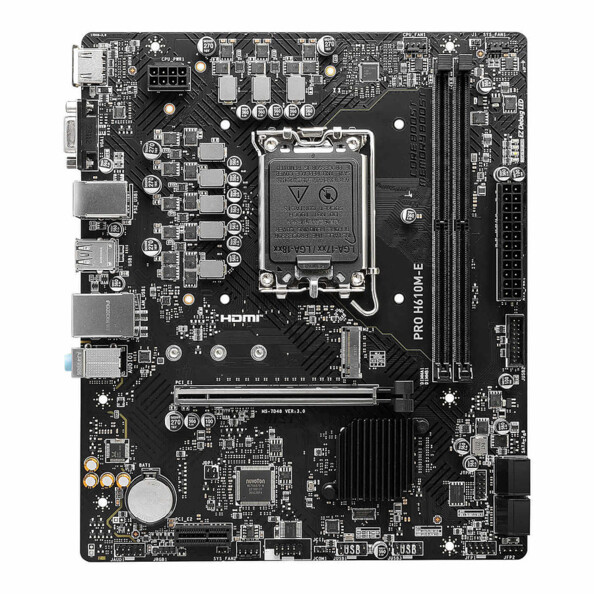 carte mère MSI PRO H610M-E DDR5