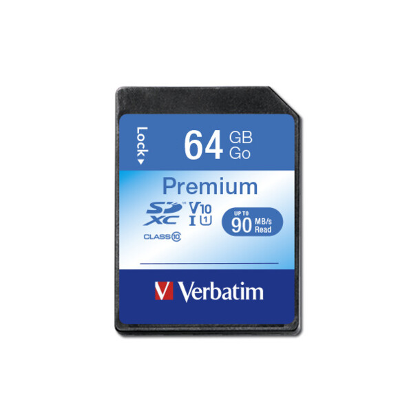 Carte SDXC U1 Premium - 64 Go Verbatim