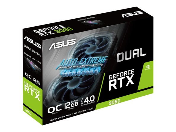 Carte graphique Dual Nvidia RTX3060 O12G V2 OC de la marque Asus